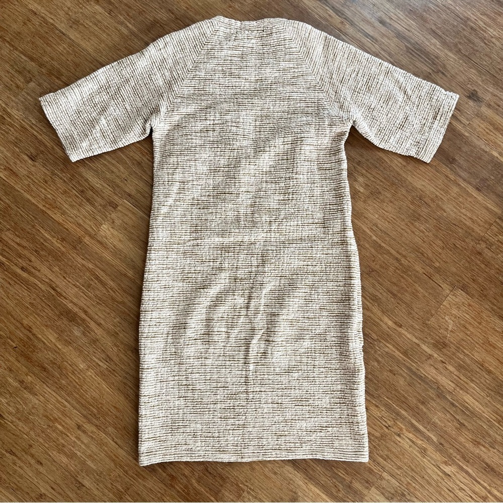 Humanoid Italian Organic Cotton Dress in Sand Color sz XS - Picture 5 of 5